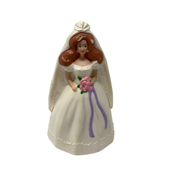 Barbie Bride Wedding 1991 Mcdonalds Happy Meal Toy Brown Hair Cake Topper Vtg - Picture 8 of 8